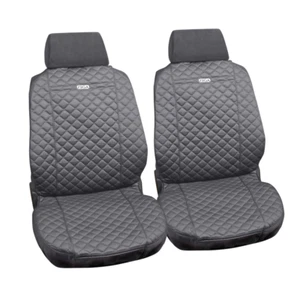 Paar Sitzbezüge für Auto Universal Baumwolle Grau Sitzbezug Hohe Qualität' - Bild 1 von 4