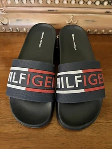 Tommy Hilfiger Womens Size USA 8 Slide Sandals Navy Blue - Picture 1 of 6