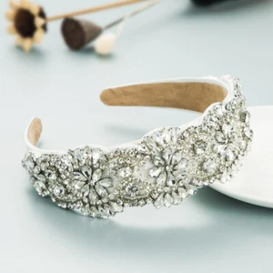 Accesorios para el cabello Barroco Mujer Diadema Adornada Diadema Diadema Diamante de imitación Joya - Imagen 1 de 9