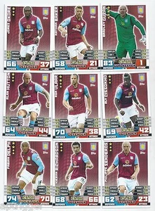2014 / 2015 EPL Match Attax ASTON VILLA Team Set (20-36) 17 Cards - Bild 1 von 2