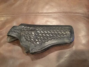 Monrovia Safariland California Colt  29 Leather Gun Holster Weave Design - Picture 1 of 4