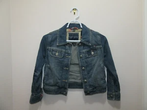 TOMMY HILFIGER GIRLS DENIM JACKET BLUE SIZE S (6-7) - Picture 1 of 5