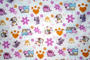 BARCODE KITTIES FROM SEIDOKO - 100% COTTON FABRIC - Picture 1 of 4