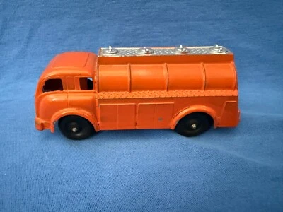 Vintage HUBLEY Diecast Fuel Truck Lancaster Orange Metal Toy Truck Gas Petroleum - Image 1 of 4