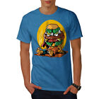 Wellcoda Funny Hamburger Mens T-shirt, Junk Food Graphic Design Printed Tee