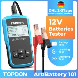 TOPDON AB101 12V Auto Batterietester KFZ Akku Detektor Prüfer Testgerät Deutsch - Bild 1 von 12