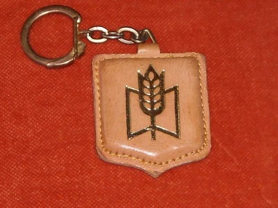 Porte-clés key ring Caisse Epargne Nationale dans tous les bureaux POSTES cuir - Photo 1/2