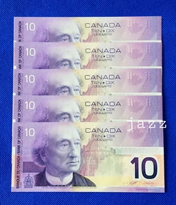 Billete de 10 dólares de Canadá Knight & Dodge BC-36b 2001 UNC - Imagen 1 de 2