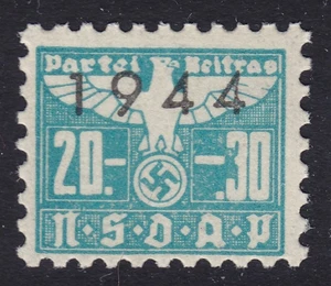 Stamp Germany Revenue WWII 1944 3rd Reich Reich Era Party Dues 20.30 MNH - Picture 1 of 1