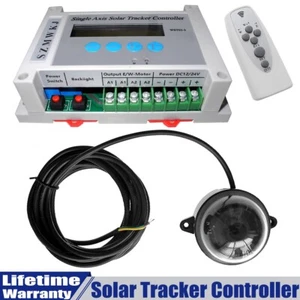 WST03-3 DC 12V/24V Electronic Single Axis Solar Sun Track Tracker LCD Controller - Picture 1 of 12