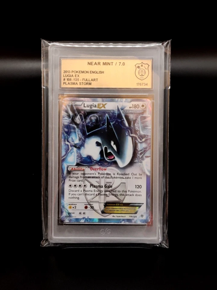 Pokemon Lugia EX Fullart Plasma Storm 2013 Englisch 108/135 GSG 7.0 Grading PSA - Bild 1 von 2