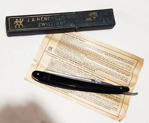 JA Henckels #70 ½ Straight Razor w/Box and Instructions Zwillingswerk Solingen - Picture 1 of 22