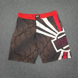 UFC Shorts Mens LARGE Red MMA Ultimate Fighting Championship Sports Logo Size L - Picture 1 of 11