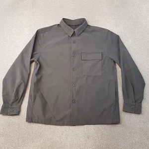Mens Uniqlo Chore Shacket Shirt Jacket Overshirt Dark Grey (M) Large 46" - Picture 1 of 8