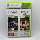 Halo Reach And Fable Iii Double Pack - Xbox 360 - Complete With Manuals