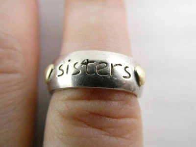 Кольцо с сестрами из чистого серебра PSCL Peter Stone размер 925 7,25 вес 6,3 г - Изображение 1 из 4