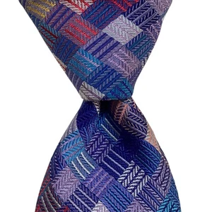 DUCHAMP Herren 100 % Seide Krawatte 60" England Luxus Geometrisch Mehrfarbig EUC - Bild 1 von 3