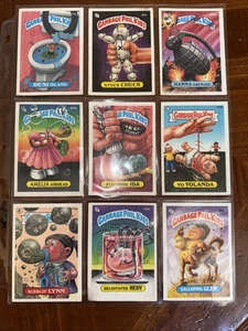 vintage garbage pail kids cards lot Set Of 9 Cards - Picture 1 of 2