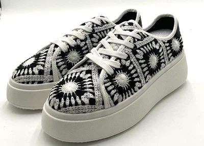 Zapatillas de plataforma Dirty Laundry para mujer talla 8 recreativas negras/blancas Foto 1 de 4