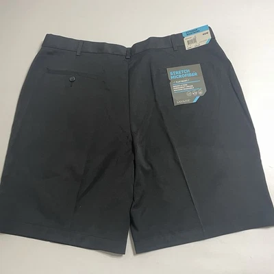 Shorts masculino SAVANE elástico absorção microfibra preto frente plana 40 x 8,5 novo com etiquetas - Imagem 1 de 4