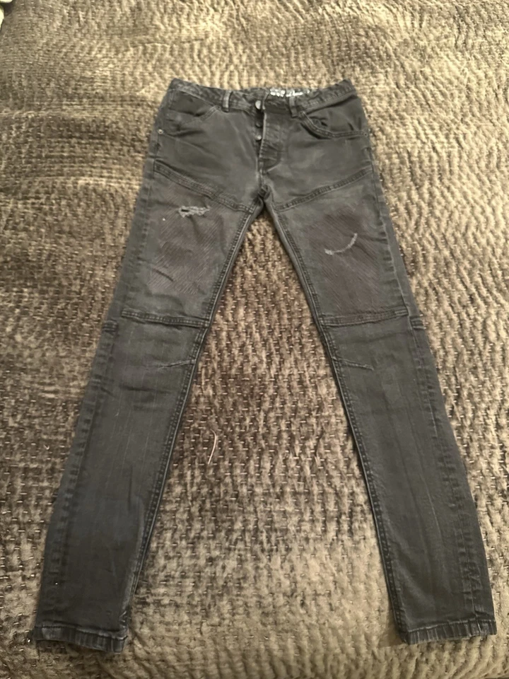 Pantalones de mezclilla gris oscuro & Co ajustados para hombre W30/L32 Foto 1 de 4