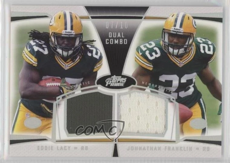 2013 Topps Prime Silver Rainbow /10 Eddie Lacy Johnathan Franklin Rookie RC - Image 1 of 2