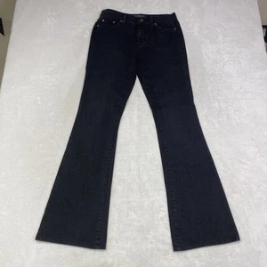 LJC Ralph Lauren Women’s Size 4 Bootcut Charcoal Wash Black Jeans Stretch Flare - Picture 1 of 9