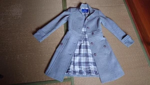 BURBERRY BLUE LABEL Angora Blend Long Coat Size 36 From Japan - Picture 1 of 24