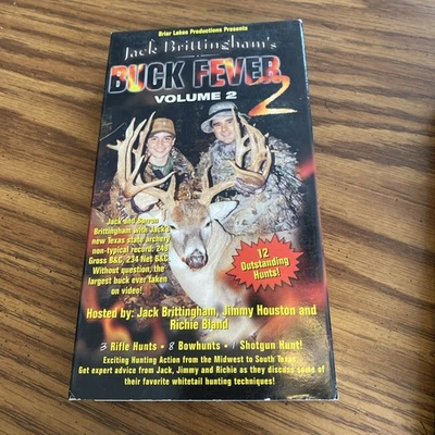 (TS) Buck Fever 2 Vol. 2 VHS 12 Outstanding Hunts w/ Jack Brittingham - Image 1 of 3