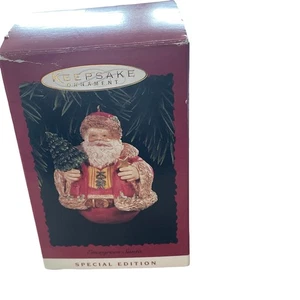 Hallmark Keepsake Evergreen Santa 1996 Special Edition Weihnachtsschmuck Neu - Bild 1 von 2