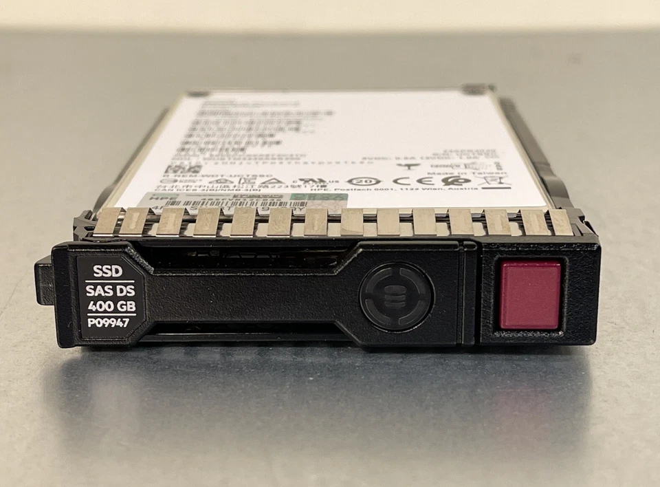 HPE 400GB 12G SAS WI SFF 2.5 SSD SC 7 TBW 10 DWPD Write Intensive 99.8%+ DS 15mm - Image 1 of 4