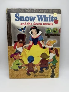 VINTAGE BOOK Walt Disney's Snow White and the Seven Dwarfs hardback (c 1967) - Picture 1 of 7