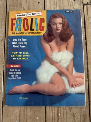 Vintage Frolic Magazine of Entertainment (June McCall) June 1958 - Image 1 of 4