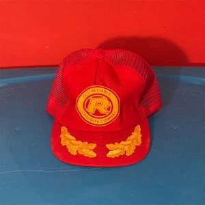 De colección Antiguo Reliable Casualty Co Rojo Snapback Camionero Sombrero Gorra de Malla - Imagen 1 de 6