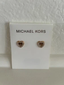 Michael Kors Monogram Rose Gold Earrings - Picture 1 of 5