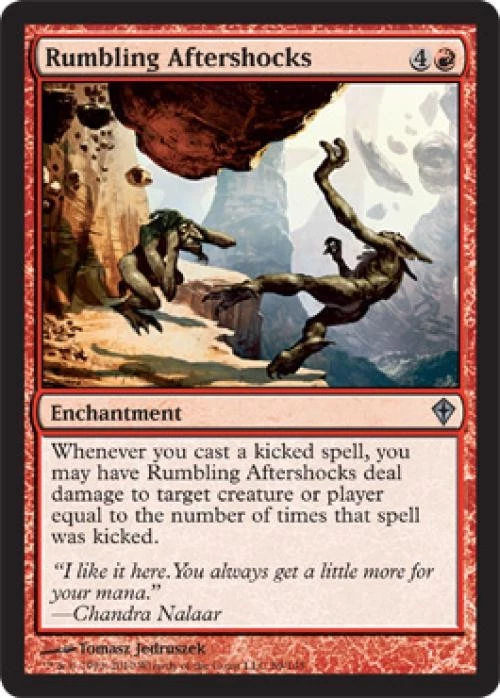 Rumbling Aftershocks -Foil Light Play MTG Worldwake - Image 1 of 1
