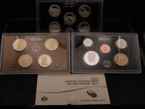 2014 Silver Proof Set U.S. Mint Original Government Packaging OGP - Picture 1 of 3