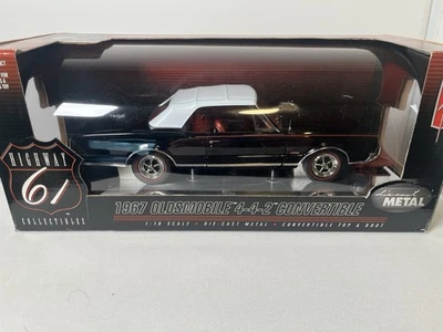 Highway 61  -1967 Oldsmobile 4-4-2 Convertible 50108 - Gorgeous in Black On Red - Изображение 1 из 4