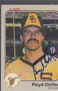 1983 FLEER BASEBALL AUTOGRAPH FLOYD CHIFFER PADRES *52425