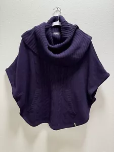 Maglione Kathmandu maglia lana manica dolman tasca viola donna piccolo/medio - Foto 1 di 9