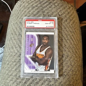 2001-02 Spx Spectrum Gilber Arenas Warriors Rookie PSA 10 #/1999! - Picture 1 of 2