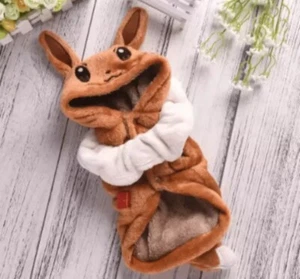 Evee Pokemon Fleece Dog Puppy Cat Costume Cosplay Jacket Large - Picture 1 of 3