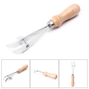 Home Use Leather Edge Creaser Craft Handwork Tool Wood Handle Width Adjustable - Picture 1 of 8