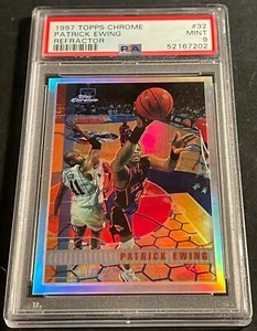 Patrick Ewing Topps 1997 refractor cromado #32 PSA 9 Knicks Pop 6 (202) - Imagen 1 de 2