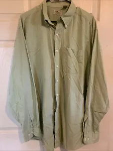 LL Bean Herren Large-Tall Grün Langarm Knopfleiste 100% Baumwolle - Bild 1 von 5
