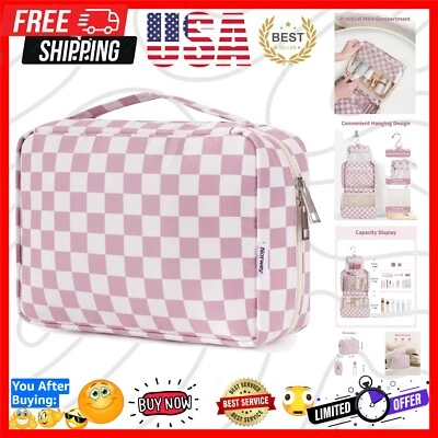 Bolsa de aseo colgante impermeable y organizador de cosméticos para viajes sin esfuerzo Foto 1 de 4