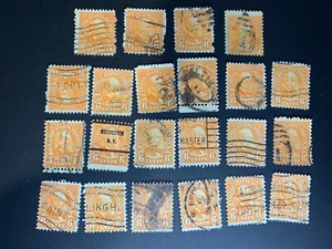 1932 U.S 6 cents #638 Garfield (21x) Washington (1x) Used - Picture 1 of 6