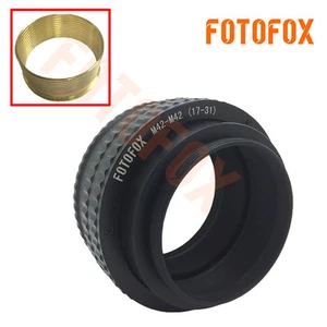 Messing M42 auf M42 17-31 mm verstellbare Fokussierung spiralförmiger Adapter Makroröhre M42-M42 - Bild 1 von 12