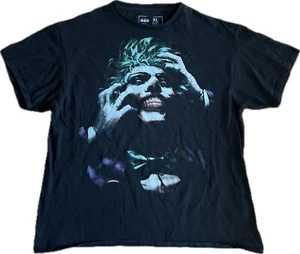THE JOKER Batman DC Comic T-Shirt Tee Black Men's XL AOP Black Short Sleeves EUC - Picture 1 of 10