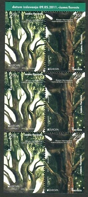 Bosnia and Herzegovina - 2011 - Europa CEPT, Forest, sheet from booklet MNH - Image 1 of 2